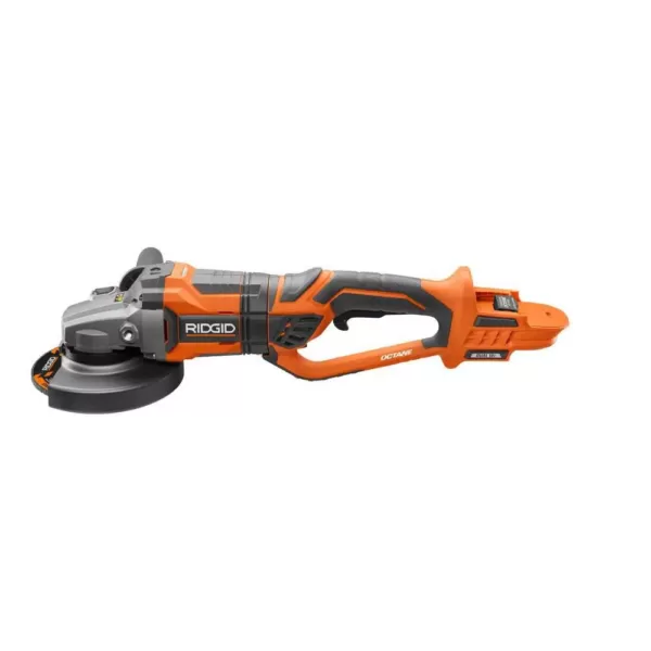 RIDGID 18-Volt OCTANE Cordless Brushless 7 in. Dual Angle Grinder (Tool Only)