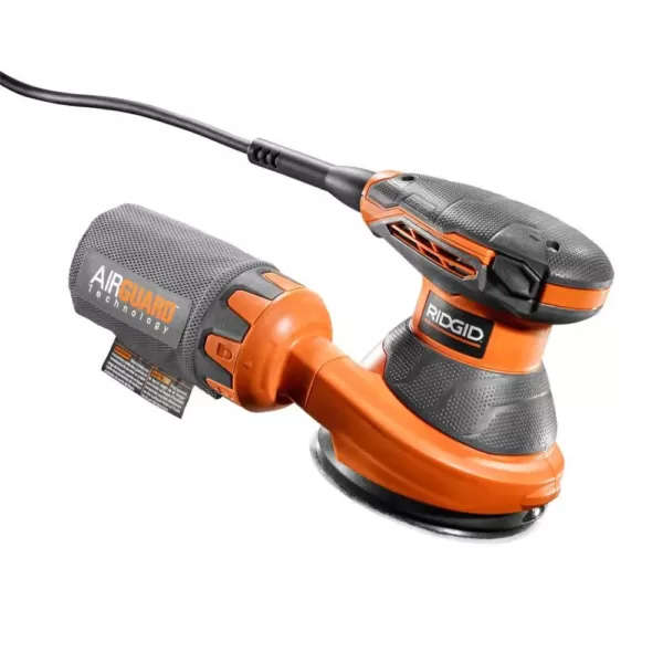 RIDGID 3 Amp Corded 5 in. Random Orbital Sander with AIRGUARD Technology