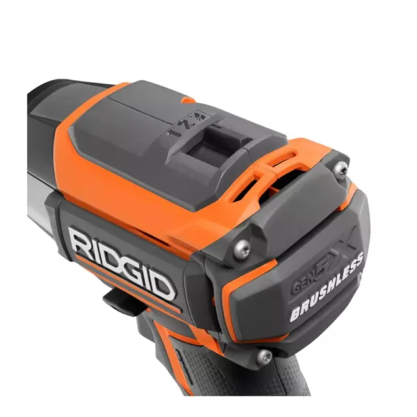 RIDGID 18-Volt Lithium-Ion Cordless Brushless 1/4 in. 3-Speed Impact Driver with Belt Clip with 1.5 Ah Lithium-Ion Battery