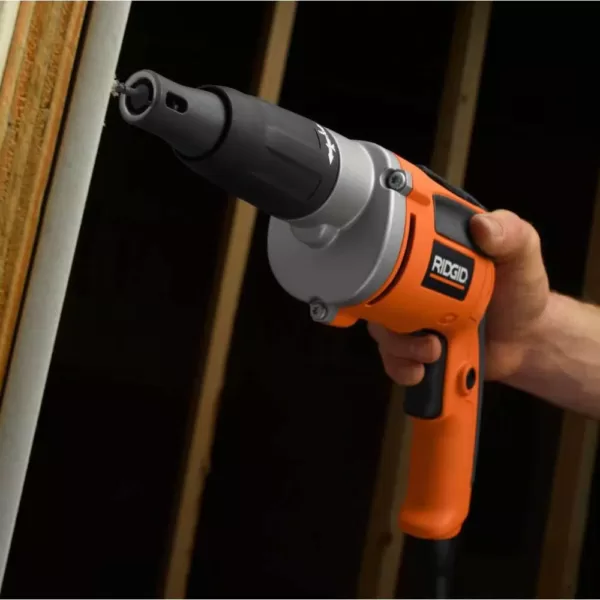 RIDGID 6.5 Amp Corded 1/4 in. Heavy-Duty VSR Drywall Screwdriver