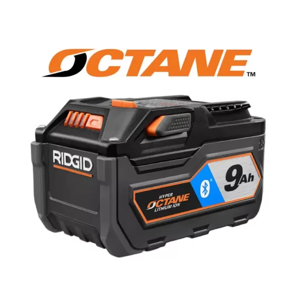 RIDGID 18-Volt OCTANE Bluetooth 9.0 Ah Battery