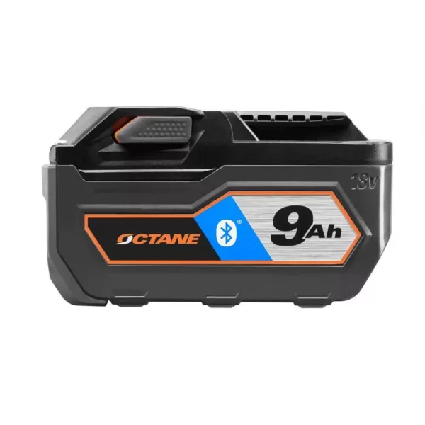 RIDGID 18-Volt OCTANE Bluetooth 9.0 Ah Battery with 18-Volt USB Portable Power Source with Activate Button