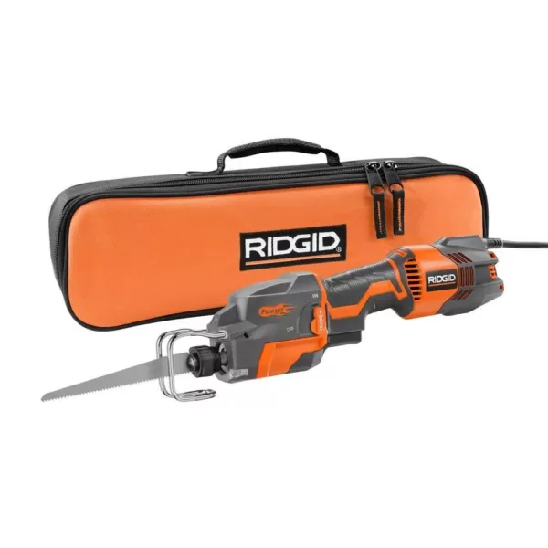 RIDGID Thru Cool 6 Amp 1-Handed Orbital Reciprocating Saw Kit