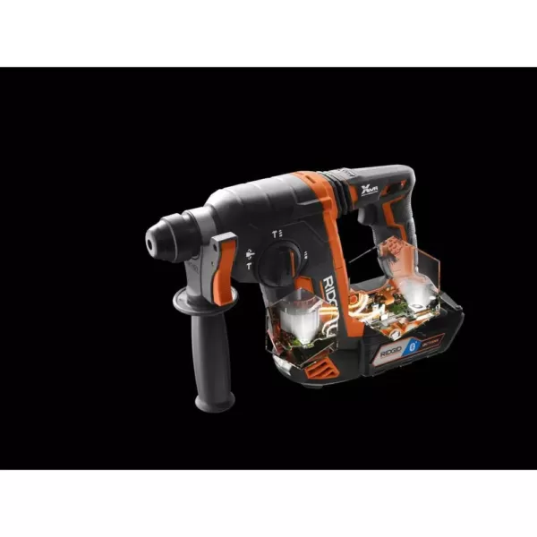 RIDGID 18-Volt OCTANE Cordless Brushless 1 in. SDS-Plus Rotary Hammer (Tool Only)