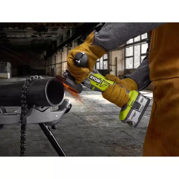 RYOBI 18-Volt ONE+ Cordless Brushless 4-1/2 in. Cut-Off Tool/Angle Grinder (Tool Only)