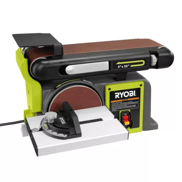 RYOBI 4 in x 36 in. Belt and 6 in. Disc Sander