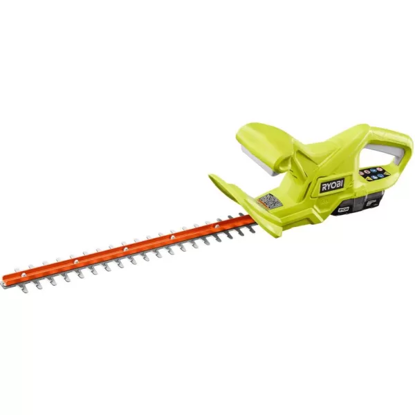 RYOBI ONE+ Lithium+ 18 in. 18-Volt Lithium-Ion Cordless Hedge Trimmer - 1.5 Ah Battery and Charger Included