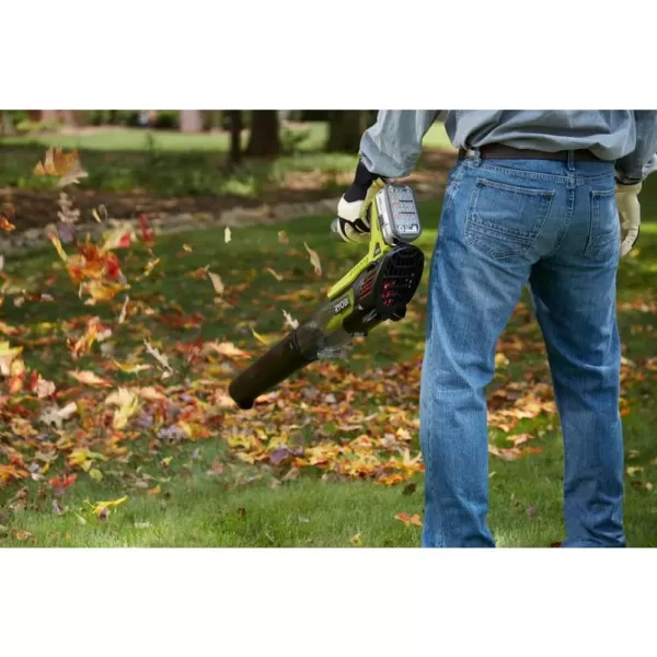 RYOBI ONE+ 100 MPH 280 CFM 18-Volt Lithium-Ion Cordless Battery Jet Fan Leaf Blower (Tool Only)