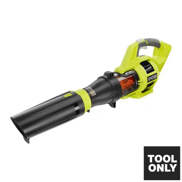 RYOBI 110 MPH 480 CFM Variable-Speed Turbo 40-Volt Lithium-ion Cordless Battery Jet Fan Leaf Blower (Tool Only)