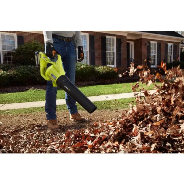 RYOBI 110 MPH 500 CFM 40-Volt Lithium-Ion Cordless Variable-Speed Jet Fan Leaf Blower with 4.0 Ah Battery and Charger Included