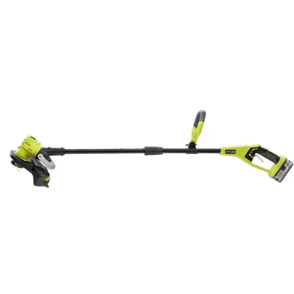 RYOBI ONE+ 18-Volt Lithium-Ion Cordless String Trimmer/Edger - 4.0 Ah Battery and Charger Included