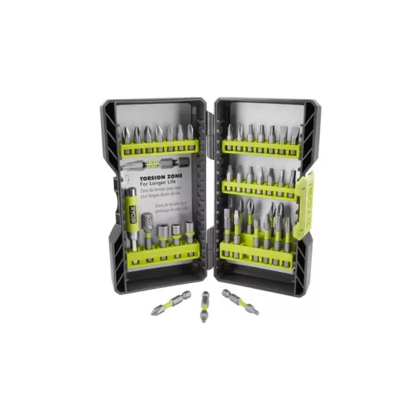 RYOBI Black Oxide Drill Bit Set (21-Piece) and Impact Rated Driving Kit (40-Piece)