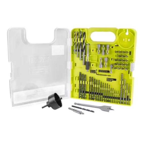 RYOBI Multi-Material Drill and Drive Kit (60-Piece) with BONUS 25FT Tape Measure