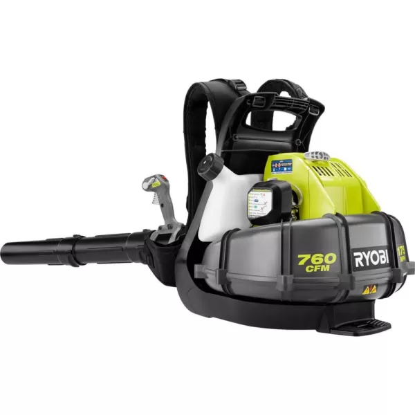 RYOBI 175 MPH 760 CFM 38cc Gas Backpack Leaf Blower