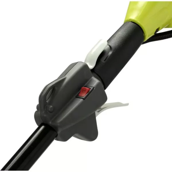 RYOBI 2-Cycle 25cc Gas Full Crank Straight Shaft String Trimmer with Edger Attachment