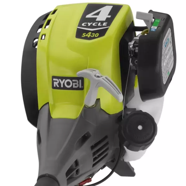 RYOBI 4-Cycle 30cc Attachment Capable Straight Shaft Gas Trimmer