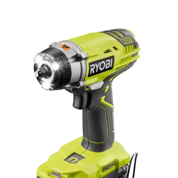 RYOBI 18-Volt ONE+ Cordless 3/8 in. 3-Speed Impact Wrench with 1.5 Ah Compact Lithium-Ion Battery