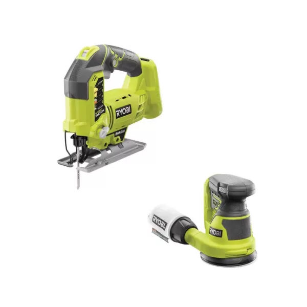 RYOBI 18-Volt ONE+ Cordless Orbital Jig Saw and 5 in. Random Orbit Sander (Tools Only)