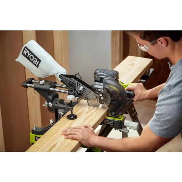 RYOBI ONE+ 18V Cordless 7-1/4 in. Sliding Miter Saw