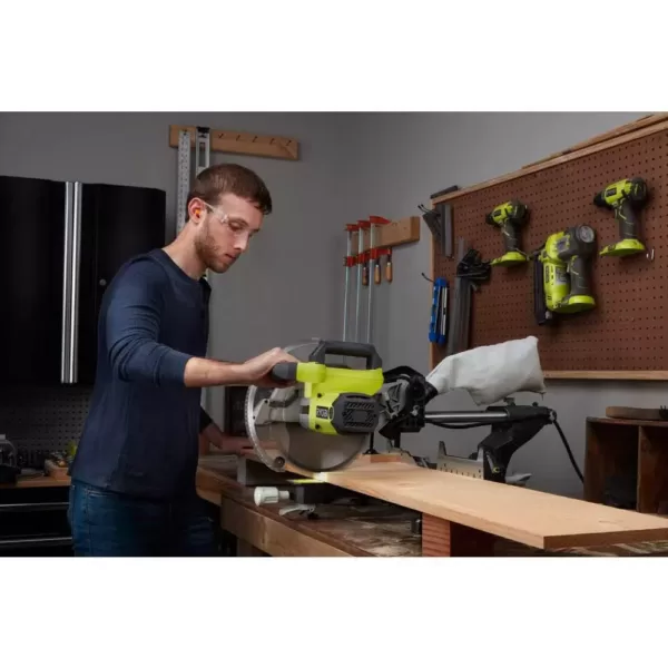 RYOBI 15 Amp 10 in. Sliding Compound Miter Saw with LED