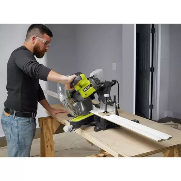 RYOBI 12 in. Sliding Compound Miter Saw with LED