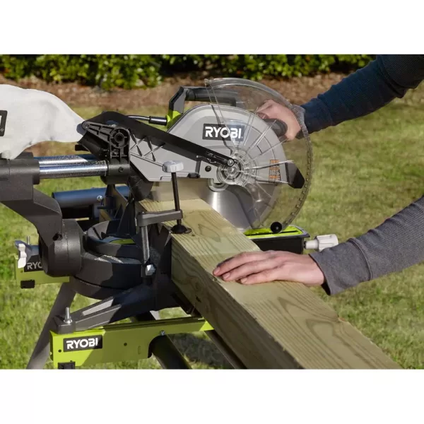 RYOBI 12 in. Sliding Compound Miter Saw with LED