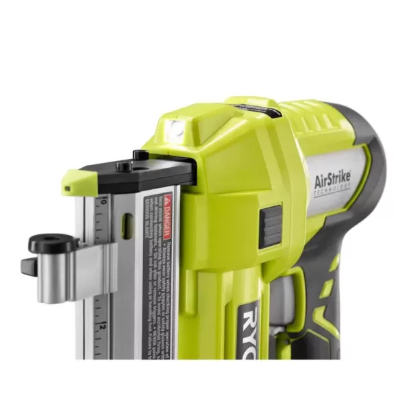 RYOBI 18-Volt ONE+ Lithium-Ion Cordless AirStrike 23-Gauge 1-3/8 in. Headless Pin Nailer Kit with 1.5 Ah Battery and Charger