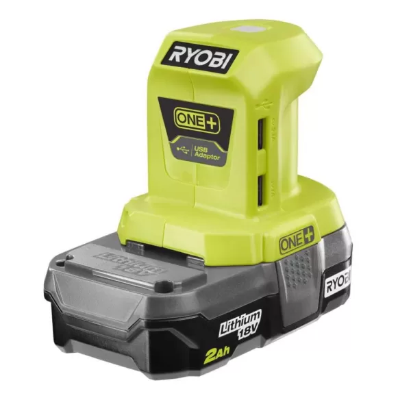 RYOBI 18-Volt ONE+ Lithium-Ion Portable Power Source with 2.0 Ah Battery and Charger Kit