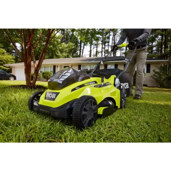 RYOBI 16 in. ONE+ 18-Volt Lithium-Ion Cordless Battery Walk Behind Push Lawn Mower (Tool Only)