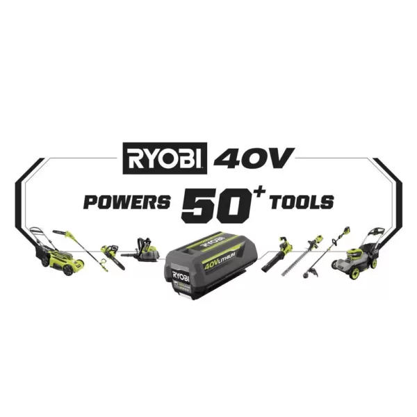 RYOBI 20 in. 40-Volt Brushless Lithium-Ion Cordless Battery Walk Behind Push Lawn Mower two 6.0 AhBatteries & Charger Included