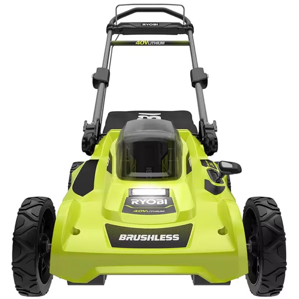 RYOBI 20 in. 40-Volt Brushless Lithium-Ion Cordless Battery Walk Behind Push Lawn Mower 6.0 Ah Battery/Charger Included