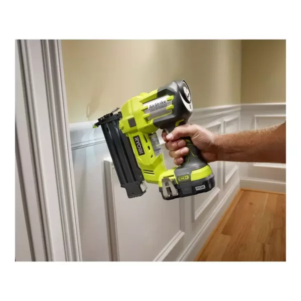 RYOBI 18-Volt ONE+ Lithium-Ion Cordless 2-Tool Combo Kit with Drill/Driver, Brad Nailer, (2) 1.3 Ah Batteries, and Charger